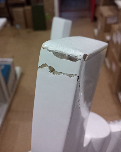 Fleet BH106-2-WH Стул, регулировка по высоте, белый (уценка)***