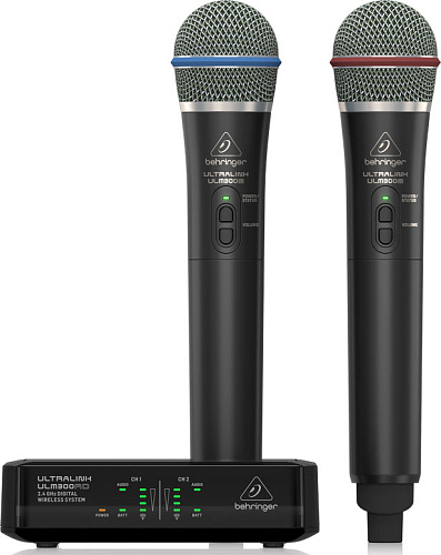 Behringer ULM302MIC Радиосистема 2,4 ГГц, двойная с ручными передатчиками и стационарным приёмником