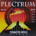 Фото:Thomastik AC110 Plectrum Комплект струн для акустической гитары, сталь/бронза, 010-041