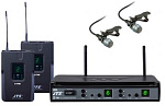 Фото:JTS E-7Du/E-7TBD+CM-501 (690-726 МГц) Радиосистема двухканальная с двумя поясными радиомикрофонами.