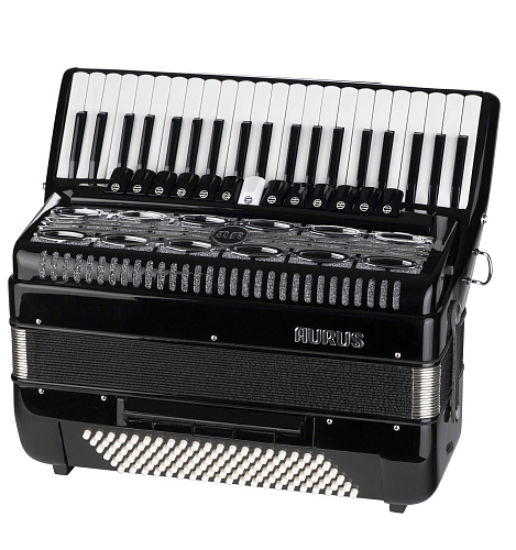 Aurus JH2021-BLACK Аккордеон 34/72/7/2, черный, с футляром