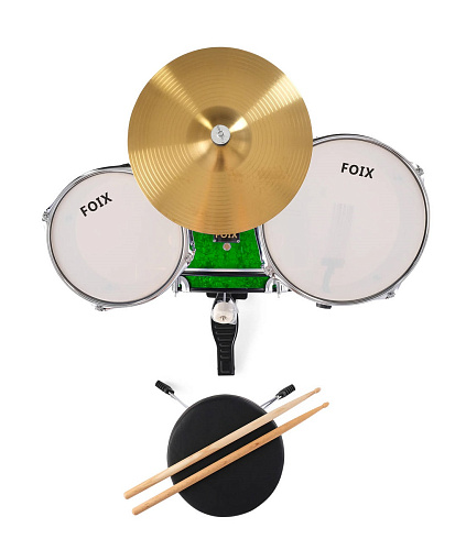 Foix CDF-1096GR Барабанная установка детская, зеленая