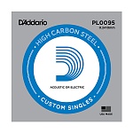 Фото:D'Addario PL0095 Plain Steel Отдельная струна без обмотки, сталь, .0095***