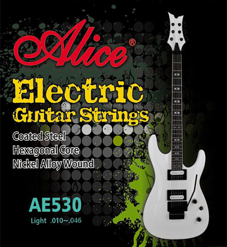 Alice AE530L 532 Комплект струн для электрогитары, никель, 10-46
