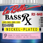Фото:La Bella RX-N4B RX – Nickel Комплект струн для бас-гитары, никелированные, 45-100