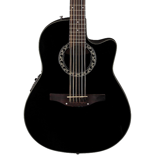 Applause AB24II-5 Balladeer Mid Cutaway Black Электроакустическая гитара