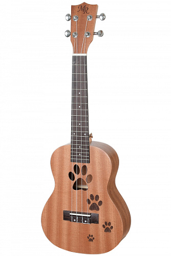 MARTIN ROMAS MR-02F Укулеле концертная рисунок СЛЕДЫ  ЖИВОТНОГО ( 24" ) (гавайская гитара), ЧЕХОЛ