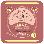 Фото:Господин Музыкант SB-22W Отдельная 3-я струна, оплетка фосфорная бронза, 0,22