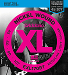 Фото:D'Addario EXL170BT Nickel Wound Комплект струн для бас-гитары, Regular Light, .45-107
