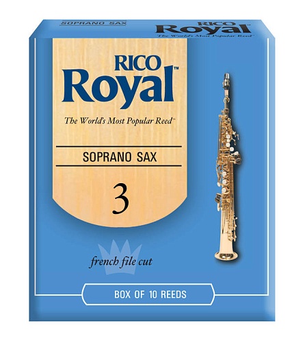 Rico RIB1030  Royal Трости для саксофона-сопрано, размер 3.0, 10шт в упаковке