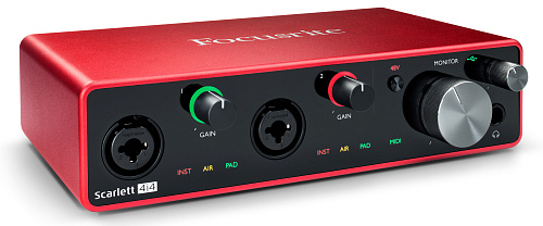 FOCUSRITE Scarlett 4i4 3rd Gen Аудио интерфейс USB, 4 входа/4 выхода