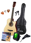 Фото:Foix FFG-2038CAP-NA Акустическая гитара+Аксессуары, натуральная (уценка)***