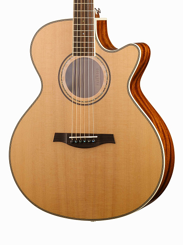 Parkwood P670-WCASE-NAT Электроакустическая гитара, с вырезом, с футляром