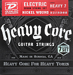 Фото:Dunlop DHCN1060-7 Heavy Core Комплект струн для 7-струнной электрогитары, никелированные, 10-60