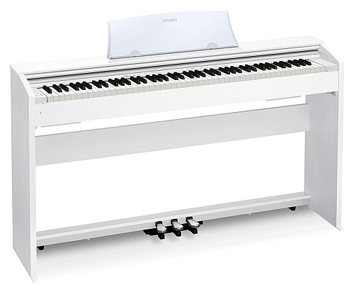 Casio Privia PX-770WE Цифровое пианино со стойкой и педалями, белое
