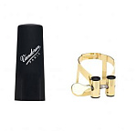 Фото:Vandoren LC51 M/O Лигатура и колпачок для кларнета Bb, позолоченная