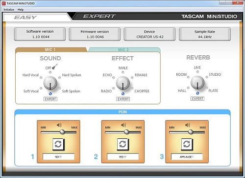 Tascam US-42 USB аудио интерфейс/контроллер