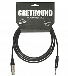Фото:Klotz GRG1FP06.0 Greyhound Кабель микрофонный XLRf-6.35 мм, 6 м