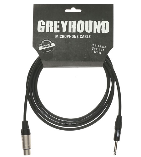Klotz GRG1FP06.0 Greyhound Кабель микрофонный XLRf-6.35 мм, 6 м