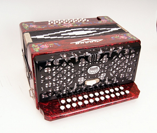 Шуйская гармонь S5XL-A-RED Гармонь "Чайка 314" 25х25-III-2, красная