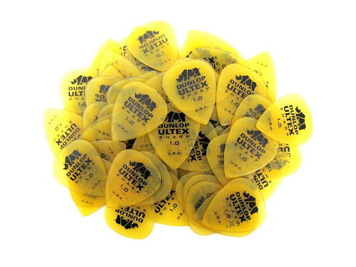 Dunlop 433R1.0 Ultex Sharp Медиатор толщины 1,0 мм упаковка 72 шт.