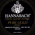 Фото:Hannabach 825MT Black PURE GOLD Комплект струн для классической гитары нейлон/позолоченные