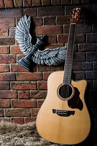 CRAFTER DE-7/N Электроакустическая гитара шестиструнная с чехлом