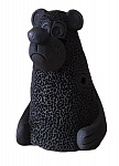 Фото:Керамика Щипановых SB06 Свистулька большая Медведь, черная