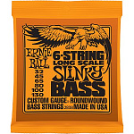 Фото:Ernie Ball P02838 Slinky Bass Комплект струн для 6-струнной бас-гитары, 32-130, никель, LongScale