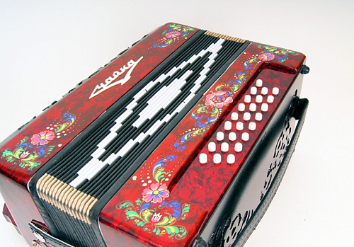 Шуйская гармонь S5XL-A-RED Гармонь "Чайка 314" 25х25-III-2, красная