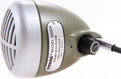 SHURE 520DX Динамический микрофон для губной гармошки 'Зеленая пуля'