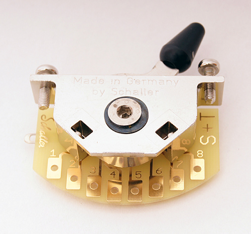 Schaller 15310003 Megaswitch S Переключатель 5-ти позиционный, Stratocaster, никель