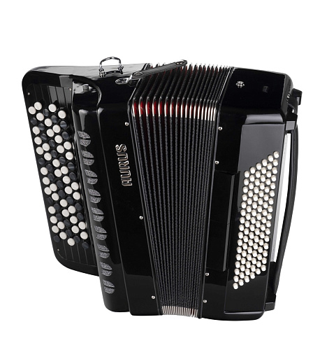 Aurus JH5096-BLACK Аккордеон кнопочный 70/96/7/2, черный, с футляром