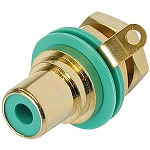 Фото:Neutrik NYS367-5 Панельный разъем RCA гнездо