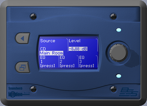 BSS BLU-10-BLU Синий настенный "Touch screen" программируемый контроллер