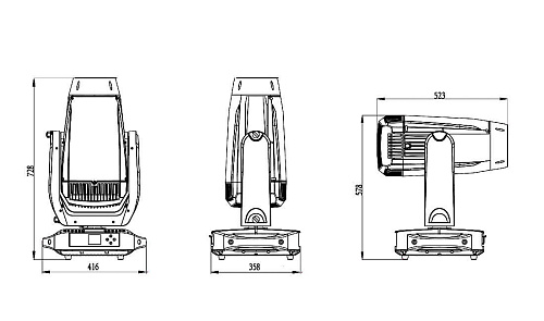 Silver Star SS9481SCM Neptune 700 Profile Поворотная всепогодная «голова» Profile Spot CMY