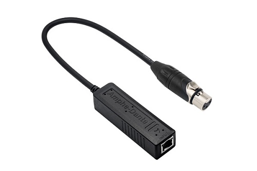 Amphenol RJD2103-0050 адаптер-переходник для подключения аналогового оборудования к сети Dante, выход RJ45, вход XLR, 1 канал