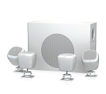 Фото:Tannoy SAT SUB 4PACK-WH Комплект настенный сабвуфер 6,5" и 4 сателлита 2,5", встроенный кроссовер