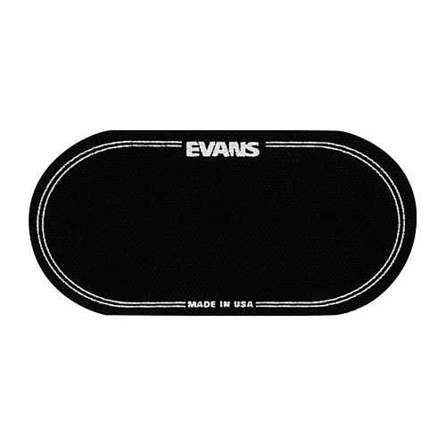 Evans EQPB2 EQ Наклейка на рабочий пластик бас-барабана, черная, двойная педаль