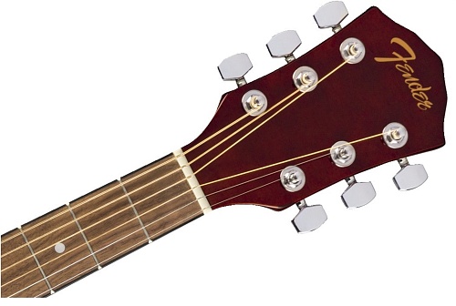 FENDER FA-125 DREADNOUGHT WALNUT Акустическая гитара, цвет натуральный, в комплекте чехол
