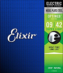 Фото:Elixir 19005 Optiweb Струны для электрогитары, 25 комплектов, никелированные, 9-42
