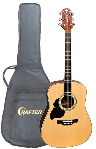CRAFTER D-6L/N Комплект: леворукая акустическая гитара, фирменный чехол