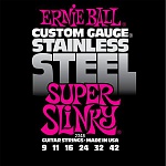 Фото:Ernie Ball P02248 Super Slinky Steel Комплект струн для электрогитары, сталь, 9-42