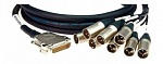 Фото:KLOTZ TAN08DM05 Мультикабель D-Sub25 - 8 XLR Neutrik Male, 5м
