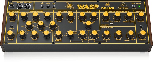 Behringer WASP DELUXE Гибридный синтезатор с двойным OSC, мульти-модовый VCF, 16 голосов