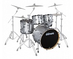 :DDrum DM B 522 Silver SPKL  , 10"-12"-16"-22"-137" ( Hardware),  Silver S