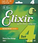 Фото:Elixir 14052 NANOWEB Комплект струн для бас-гитары, никелированные, Light, 45-100