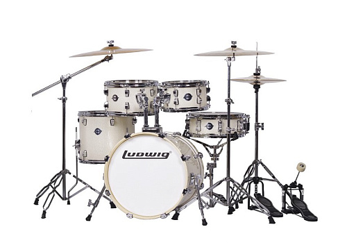 Ludwig LC197-2 Accent Pro Барабанная установка, белая, 2 коробки