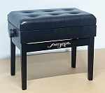 Фото:Мозеръ BPM-55/BK Банкетка для пианино или рояля деревянная, черная