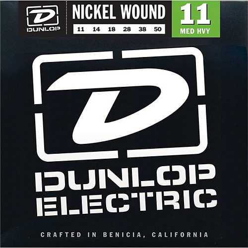 Dunlop DEN1150 Комплект струн для электрогитары, никелированные, Medium Heavy, 11-50